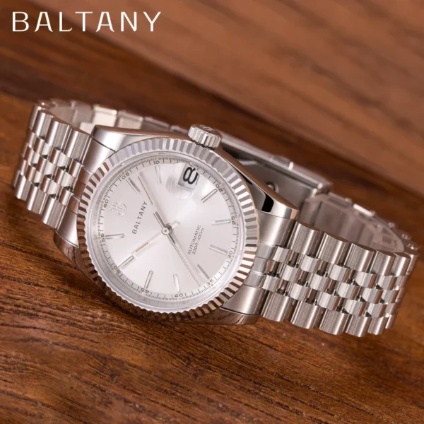Baltany 36mm Gold Watch Men S4084 Waterproof 10ATM Jubilee Bracelet NH35 Automatic Mechanical Luxury Dress Watches For Men