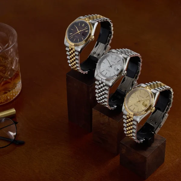 Baltany 36mm Gold Watch Men S4084 Waterproof 10ATM Jubilee Bracelet NH35 Automatic Mechanical Luxury Dress Watches For Men