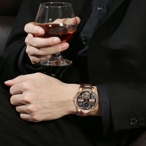 PINDU Watch New TOP Men Mechanical Watch Godfather Fashionable Classic Series 45.5MM Wristwatches Men M2791B